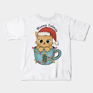 Meowy Catmas Kids T-Shirt